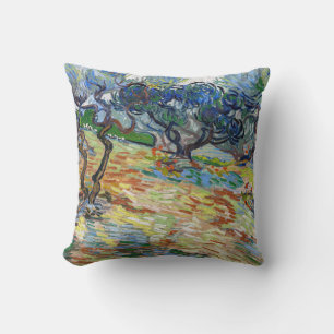 Coussin Vincent van Gogh - Oliviers : Ciel bleu brillant