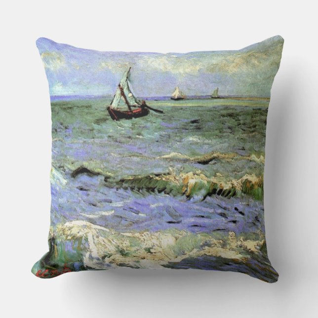 Coussin Vincent van Gogh-Paysage Near Les Saintes-Maries (Recto)