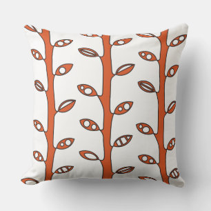 Coussin VINES Tangerine DESIGN Rétro Pilote à lancer