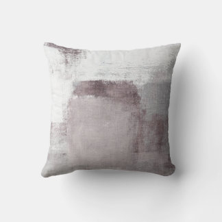 Coussin Vins Abstraits modernes Mauve & Grey