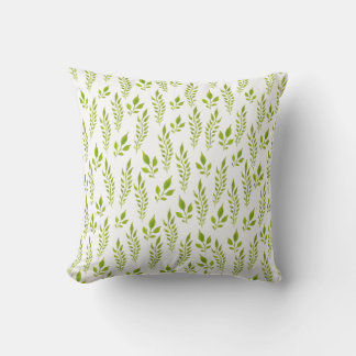 coussin vintage à fleurs feuille.