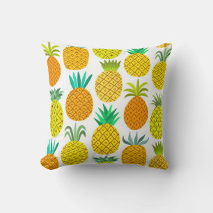 Coussin vintage ananas sans soudure motif isolé sur whi