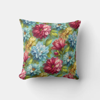 Coussin Vintage Botanical Romantic Chic Floral Stylish 