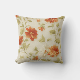 Coussin Vintage Botanical Romantic Chic Floral Stylish