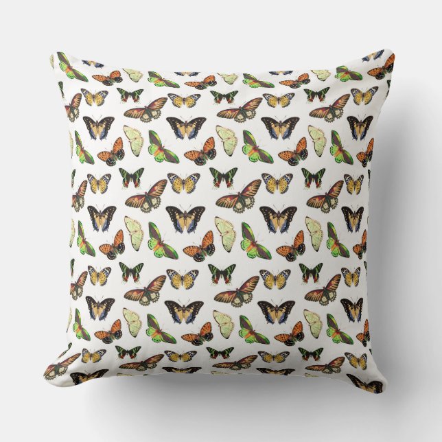 Coussin Vintage Butterflies (Recto)