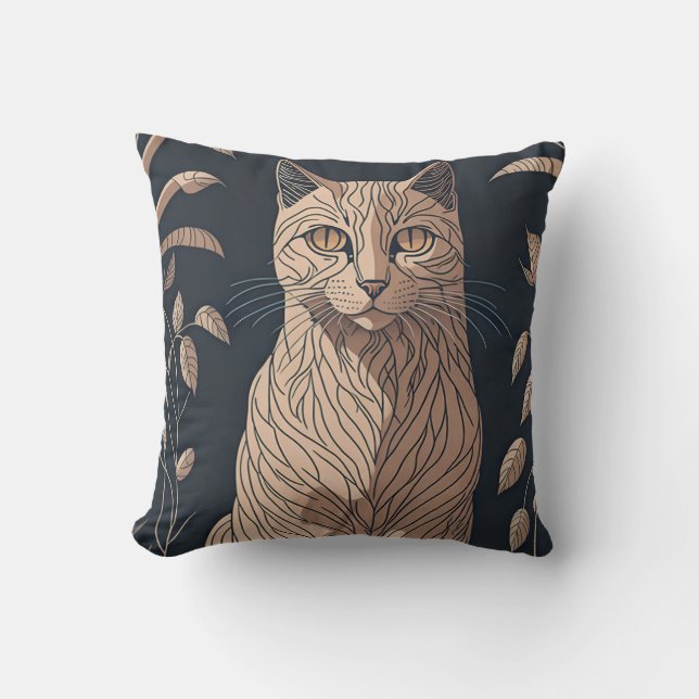 Coussin vintage cat 5 (Recto)