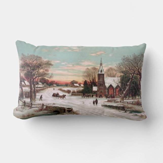Coussin Vintage Christmas Eve Lumbar (Recto)