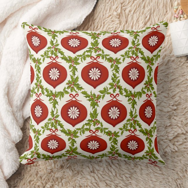 Coussin Vintage Christmas - Retro Glass Ball (Couverture)