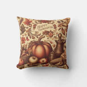 Coussin Vintage/Classique Bonne Action de grâce