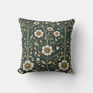Coussin Vintage Daisy Garden Pattern