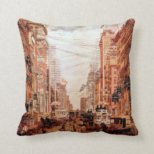 Coussin Vintage de Broadway Street