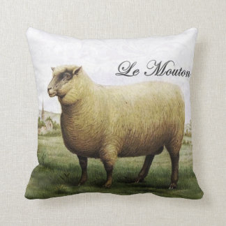 Coussin vintage de moutons