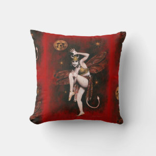 Coussin Vintage Devil Lady Dancer Cushion