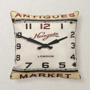 Coussin vintage d'horloge