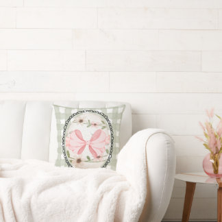 Coussin Vintage Easter Egg Bow Spring