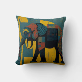 Coussin vintage elephant