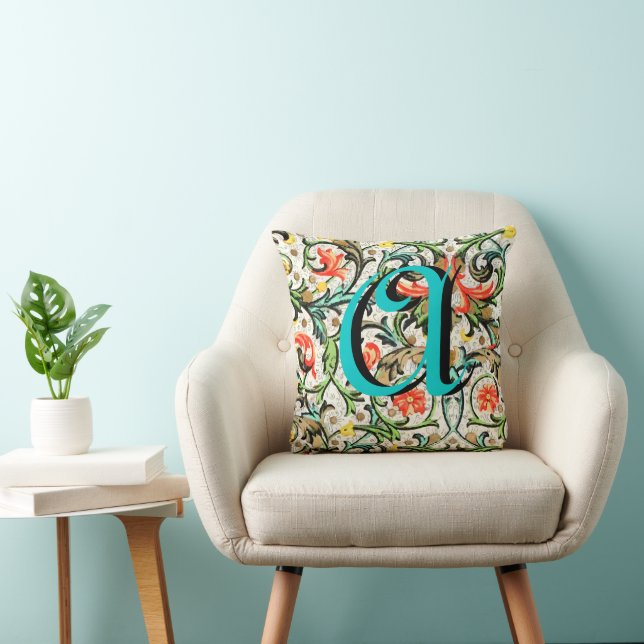 Coussin vintage Floral Monogram (Chaise)