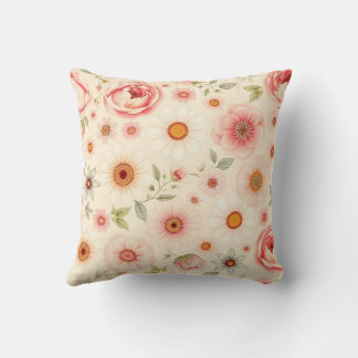 Coussin Vintage Floral Pattern