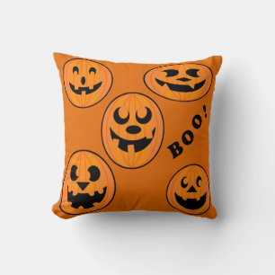 Coussin Vintage gothique Citrouille d'Halloween