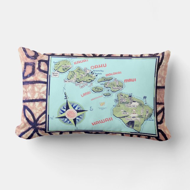 Coussin vintage Hawaii (Recto)