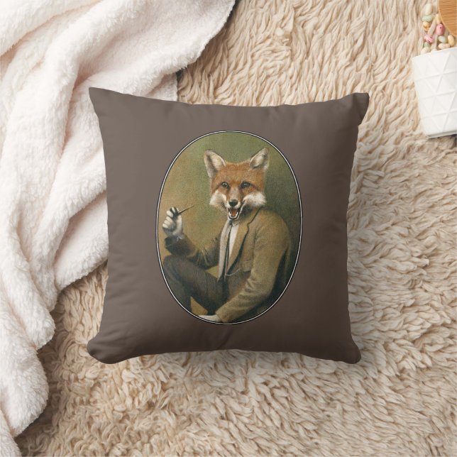Coussin vintage Hipster Fox Thailer (Couverture)