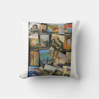 Coussin Vintage Italian Travel Posters 