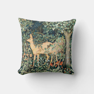 Coussin Vintage John Dearle "Verdure"- Fleur d'arbre & Cer