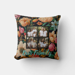 Coussin Vintage moody floral 4 modèle photo