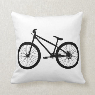 Coussin vintage noir de vélo de montagne