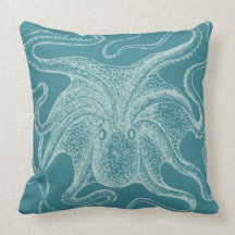 Vintage Octopus Nautique Turquoise