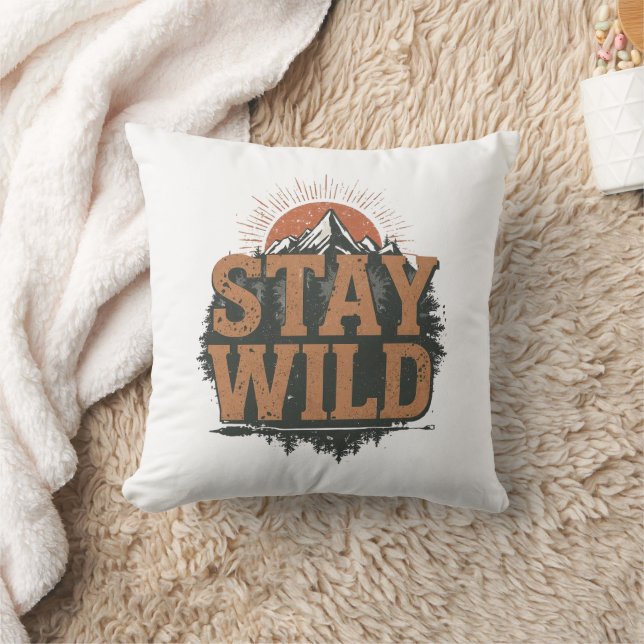 Coussin Vintage Outdoor Nature Quote (Couverture)