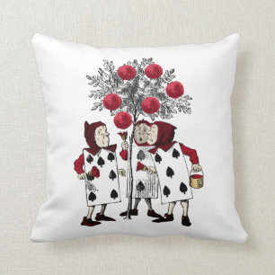 Coussin Vintage peinture rouge Rose