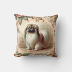 Coussin Vintage Pekingese lancer l'oreiller
