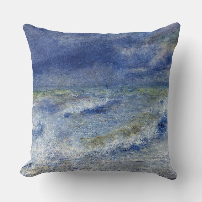 Coussin Vintage Pierre Auguste Renoir La Vague (Recto)