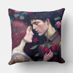 Coussin Vintage Romance amoureux couple