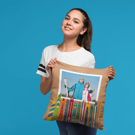 Coussin Vintage Skis Photo Keepsake