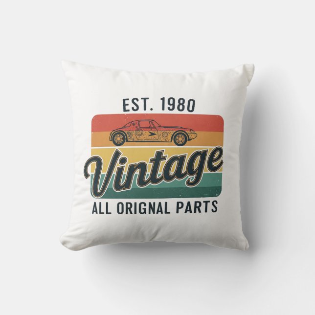 Coussin Vintage toutes les pièces d'origine (Recto)