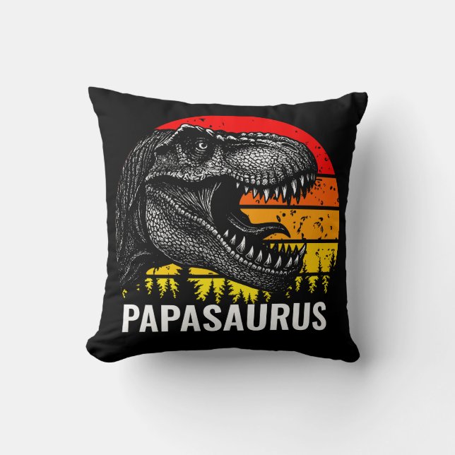 Coussin Vintage Trex Papasaurus (Recto)