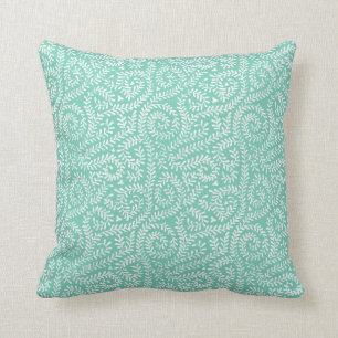 coussin vintage vert en bon état de coussin d'art