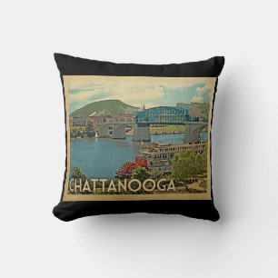 Coussin Vintage voyage de Chattanooga Tennessee