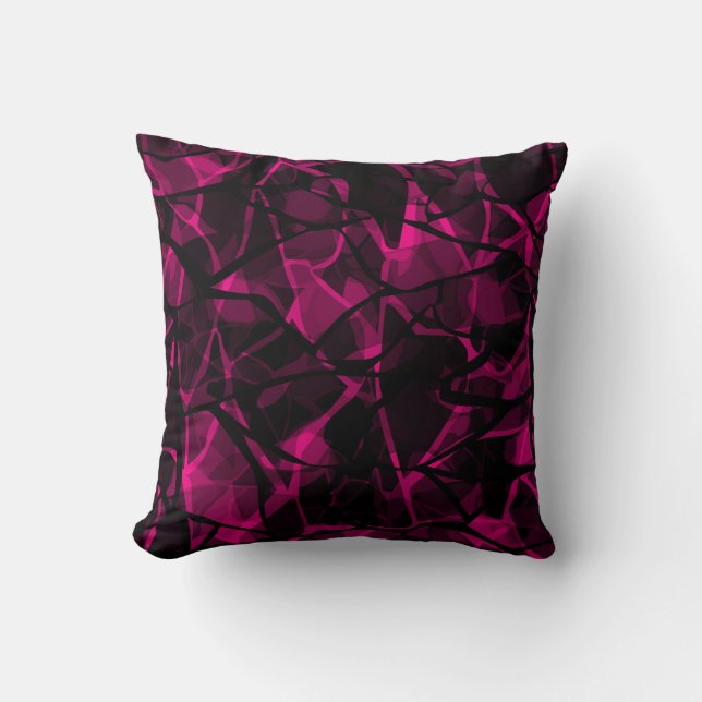 Coussin violet Abstrait (Recto)