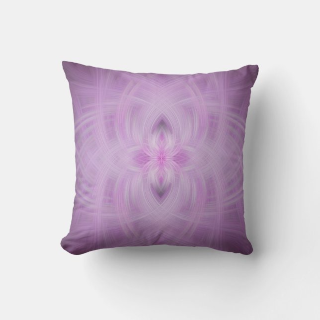 Coussin VIOLET - Art fractal - (Recto)