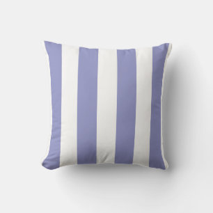 Coussin Violet Clair et Rayures Blanches