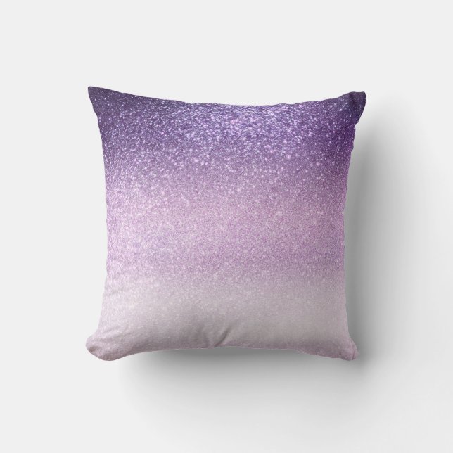 Coussin Violet Lilac Pastel Purple ombre (Recto)