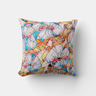 Coussin Violettes en verre
