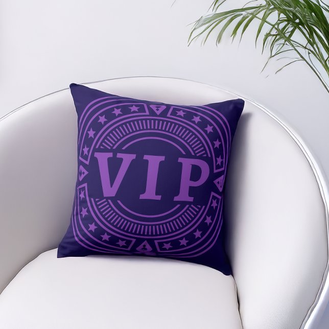 Coussin VIP Reserved Seat Retro Custom Colors (Créateur téléchargé)