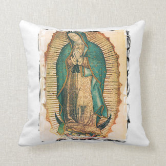 Coussin Virgen De Guadalupe avec le cadre rocailleux