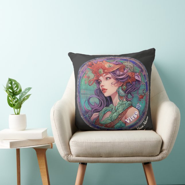 Coussin Virgo Zodiac personnalisé (Chaise)