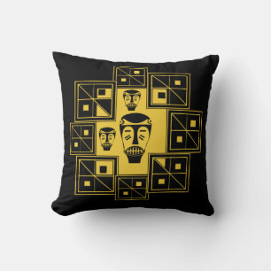 Coussin Visage Abstrait