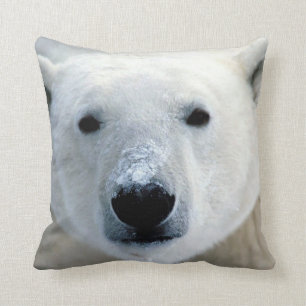 Coussin Visage de l'ours polaire